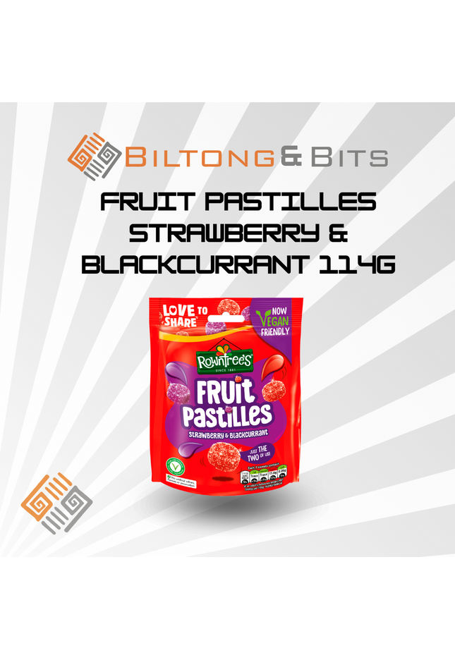 Fruit Pastilles Strawberry & Blackcurrant 114g