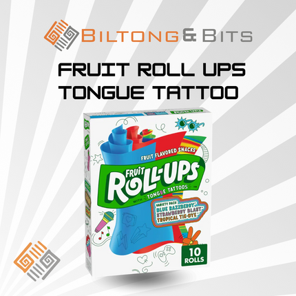 FRUIT ROLL UPS TONGUE TATTOO