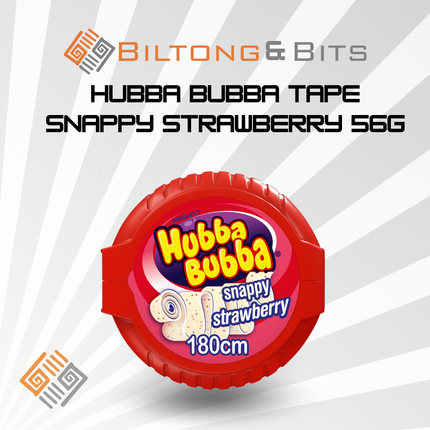 Hubba Bubba Tape Snappy Strawberry 56g