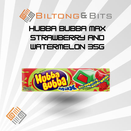 Hubba Bubba MAX Strawberry and Watermelon 35g