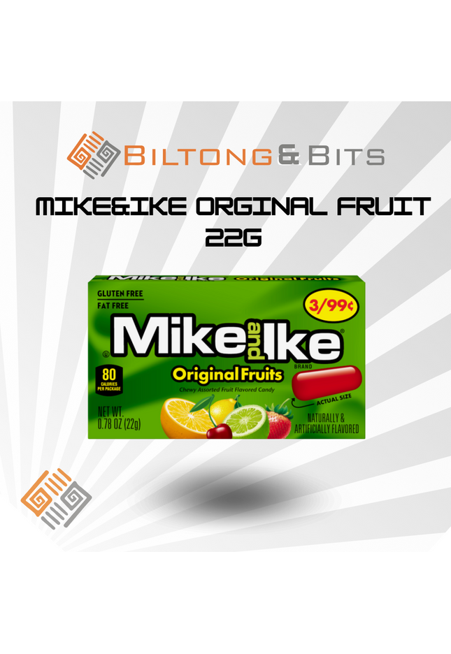 Mike & Ike Original Fruits – 22g Mini Theatre Box
