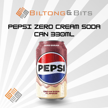 Pepsi Zero Cream Soda Can 330ml