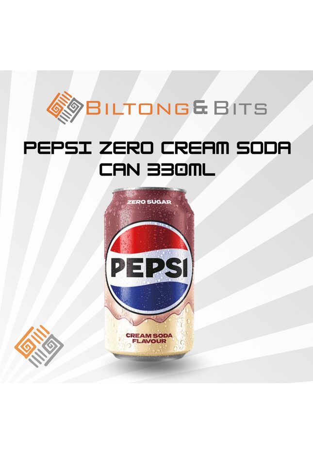 Pepsi Zero Cream Soda Can 330ml