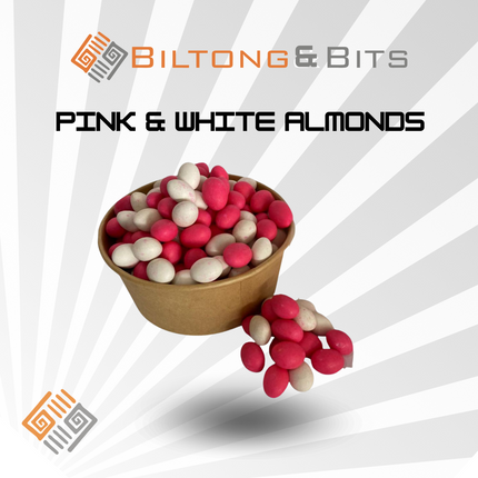 Pink & white almonds