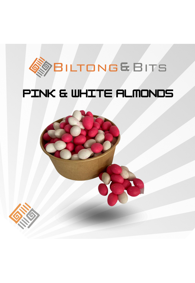 Pink & white almonds